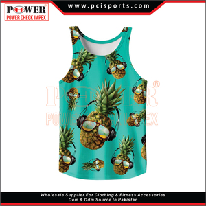 เสื้อกล้ามวิ่งแนววินเทจสำหรับผู้ชายเสื้อกล้ามคอตตอนแขนกุดสำหรับ100% ออกกำลังกาย - Product Image 3