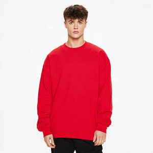 เสื้อสเวตเตอร์ขนแกะหนาทรงหลวมสำหรับผู้ชายเสื้อสเวตเชิ้ตวิ่งกลางแจ้งเสื้อสเวตเชิ้ตผู้ชายคอกลมเปิดไหล่ปล่อยชายและผู้ใหญ่ - Product Image 4