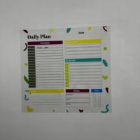 Tableau blanc organisateur de planification quotidienne pliable en bois et plastique, modèle 2024, en polystyrène durable, avec aimant à électrostatique