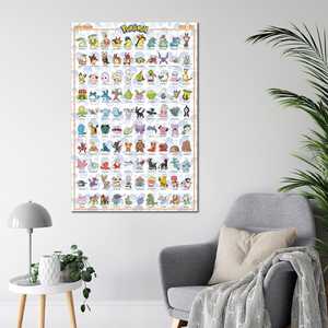 Collection d'affiches d'anime Pokémon Leader Region # 152-251) Affiche - Product Image 4