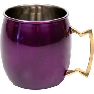 Tasse en céramique en cuivre poli et nickel martelé de 24 oz Tasse 100% Pure Moscow Mule pour les fêtes - Product Image 2