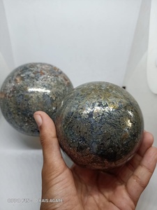 Boule de marcassite naturelle rare, sphère minérale polie à la main, cristal de collection, cadeau, pierre décorative - Product Image 4
