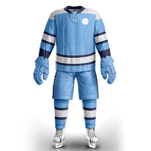 Le plus populaire concevez votre propre logo ensembles d'uniformes de hockey sur glace grande taille adulte écologique séchage rapide respirant 100% polyester - Product Image 1
