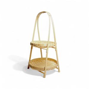 Panier ou plateau à fruits en bambou en gros, panier de rangement pour fruits en bambou tressé, organisateur naturel pour comptoir de cuisine - Product Image 1