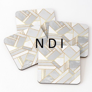 Eco Friendly Square Shape Coasters Marble Coaster Tea <b>Coffee</b> Beer Mug <b>Pads</b> Marble Tea Coaster for Dining Table Top Decor Usage - Product Image 3