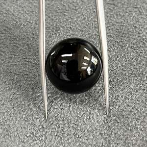 100% พลอยสีดำธรรมชาติสีดำธรรมชาติทรงสี่เหลี่ยมอัญมณีทรงหลังเบี้ยทรงสี่เหลี่ยมหลวมเครื่องประดับหินธรรมชาติละเอียดสีดำผลิตจากผู้ผลิต OEM - Product Image 4