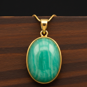 Top Grade Dainty 925 Chaîne En Argent Sterling Bohème Naturel Amazonite Goutte Forme Ovale Pendentif Guérison Cristal Cadeau De Mode - Product Image 6