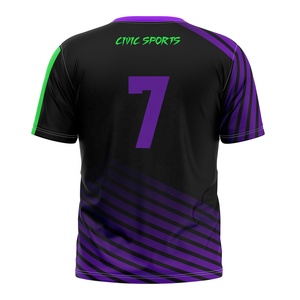 Diseño personalizado 100% Poliéster Camiseta Manga corta Unisex Impreso Civic Sports - Product Image 4