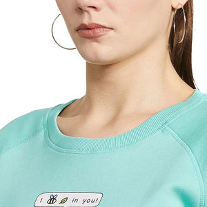 Sudadera de alta calidad para mujer al por mayor 2025 nueva moda estilo casual para Otoño Invierno colores sólidos con logotipo personalizado en la parte delantera - Product Image 5