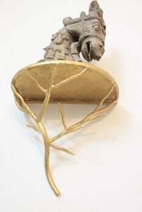 Iron branch <b>shelf</b> wall mounted storage <b>shelves</b> for home hotels living room kitchen bathroom home decor accessories wholesale - Product Image 3