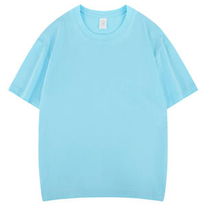 Venta al por mayor de moda de algodón camiseta de gran tamaño personalizado en blanco camiseta para ropa de hombre colorido de manga corta - Product Image 1