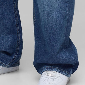 Nouveau jean en denim décontracté pour homme, coupe ample unisexe, jambe droite et large, style urbain, couleur personnalisée, coton, taille plus, hiver 2025 - Product Image 6