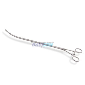 Pince DeBakey Thoracoscopique en Acier Inoxydable 110mm Courbée 1x2 à Mâchoires Coniques Atraumatiques, Tige de 10mm avec Ratchet, Longueur 25.5cm (14.5'') - Product Image 3