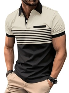 Camisetas de Rugby Personalizadas para Hombre, de Alta Calidad, Estilo Vintage, de Algodón Tejido con Diseño de Cremallera, Patrón Sólido, Logotipo Bordado, Lisas - Product Image 2