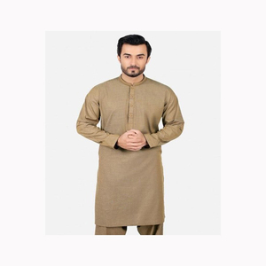 Traje Shalwar Kameez Estilo Afgano para Hombre 2024, Transpirable, Estampado, Kurta Shalwar de Pakistán para Verano - Product Image 5