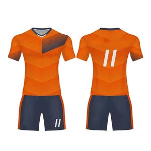 Camiseta juvenil de poliéster 100% personalizada con logotipo al por mayor, conjunto de ropa de fútbol para hombre, uniformes de camiseta de fútbol - Product Image 2