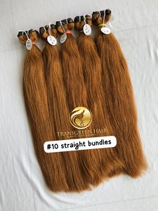 Extensions de Cheveux Humains Lisses de Qualité Supérieure pour Temple Indien, Vison Cambodgien Doux, Donneur Unique, 100%, 22 Pouces, #10, 12 Bundle - Product Image 2