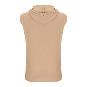 Jersey de alta calidad para hombre, camiseta sin mangas para Fitness, sudaderas con capucha para hombre, tela de lana teñida lisa, gimnasio, Fitness con capucha - Product Image 6