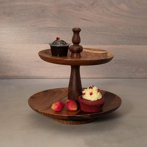 Soporte de pastel de madera resistente, diseño hecho a mano ecológico para pasteles de varios niveles, accesorios de decoración de pasteles para todas las ocasiones, AALIYAN IMPEX - Product Image 3