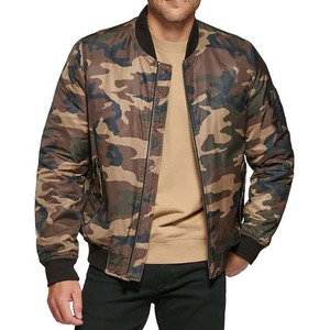Precio al por mayor Chaquetas de los hombres Chaqueta de Bombardero a prueba de viento Manga larga Estilo casual High Street Poliéster-para la primavera y el otoño - Product Image 1
