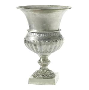 Jarrón de Piso Antiguo de Aluminio, Diseño Costero Personalizado, Material de Hierro para Centros de Mesa de Boda, Arreglos Florales - Product Image 2