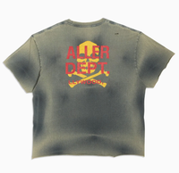 Sérigraphie en vrac en gros pierre à bord coupé délavé à l'acide Boxy personnalisé recadrée 100% coton soleil délavé T-Shirt vieilli