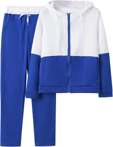 Conjunto de Dos Piezas de Felpa de Poliéster/Algodón con Logotipo Personalizado, Sudadera con Capucha y Pantalones para Hombre y Mujer, Otoño Invierno - Product Image 3