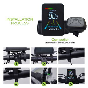 F3 [haytrix] ordinateur de vlo Avec Fil Phụ tùng xe tay ga xe điện xe đạp máy tính màn hình LCD E xe đạp Màn hình LCD - Product Image 6