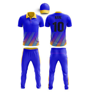 Uniformes de Cricket Sublimados de Poliéster de Alta Calidad, Transpirables, Ligeros y Ecológicos, Estampados Digitales para Hombres, Mujeres y Niños - Product Image 4