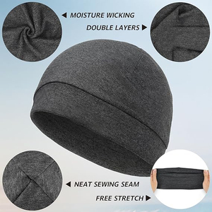 Gorro de punto con logotipo personalizado, gorros de punto cálidos de invierno de alta calidad personalizados, gorros con gorro de punto de invierno - Product Image 2