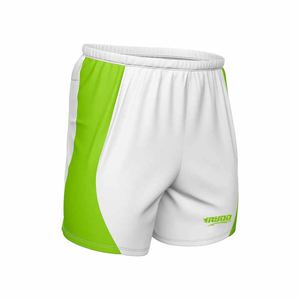 Short de gym en maille personnalisé pour hommes, entrejambe de 5 pouces, double couche, respirant, motif solide, logo, style hip-hop vierge - Product Image 1