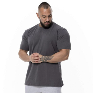Trade ASSURANCE Boxy Camisetas de gran tamaño | Boxy Drop Shoulder T Shirt Tee Logotipo personalizado Color Size \ T-shirts para hombres Plus Fitness - Product Image 1