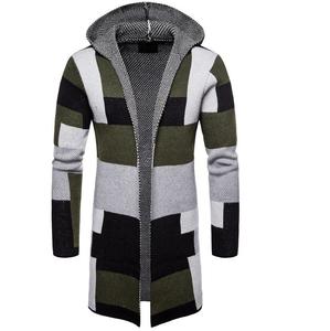 <b>Top</b> Selling Plaid Design Allover Pattern Hoodies Embroidery Logo Knitted <b>Woolen</b> Boxy Fit Fitness Loose Workout Fashion Hooded - Product Image 1