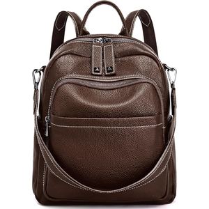 Fashion Ladies Leather Backpack Genuine Cow <b>Skin</b> Soft Texture Backpack For Urban Lifestyle - Product Image 5