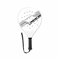 Raqueta de Pádel para Principiantes, Set de Raquetas de Tenis de Playa, 2 Palas, Pelotas y Bolsa, OEM Personalizado, Bajo Precio, Directo de Fábrica, Fibra de Carbono