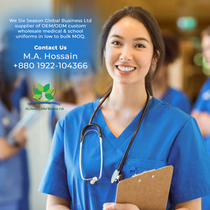 Uniformes médicos personalizados de hospital, OEM, fabricante de Bangladesh, ropa de médico y enfermera, exportador de uniformes de clínica unisex para el cuidado de la salud - Product Image 5