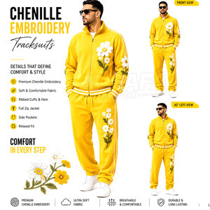 Trajes Deportivos de Chenilla Bordada Resistentes y Ligeros, Ropa Casual, Trajes Deportivos de Chenilla Bordada - Product Image 2