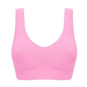 2024 nouveau soutien-gorge de sport rose de haute qualité pour les femmes sans couture Yoga Fitness Gym porter séchage rapide grande taille respirant durable pour - Product Image 6