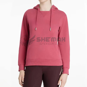 Sudadera Profesional para Montar a Caballo para Mujer, con Cierre de Botones a Presión, Transpirable, Ligera, Mezcla de Algodón, Diseño de Manga Larga, Ecuestre - Product Image 1