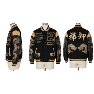 Chaqueta Universitaria Unisex Premium con Forro Acolchado Cálido y Resistente para Clima Frío, Uso en Equipos, Bordado Personalizado para Equipos Escolares - Product Image 6