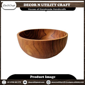 Tazón para Servir Ensaladas de Madera de Sheesham Mini Hecho a Mano, Artesanía Personalizada, Vajilla Decorativa Multifuncional para Cocina, Regalo Ecológico - Product Image 6