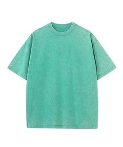 T-shirt personnalisé lourd sur des t-shirts grande taille t-shirts pour hommes 100% coton col vierge t-shirt surdimensionné avec logo personnalisé - Product Image 4