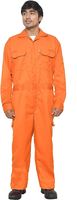 Combinaison orange vêtements ignifuges 100% coton FR vêtements de travail réfléchissants haute visibilité costume résistant aux flammes combinaison industrielle sécurité