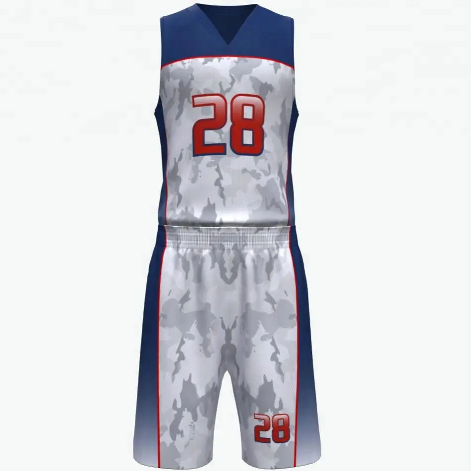 Camisa e mochila de basquete uniforme masculino de secagem rápida e reversível personalizada de boa qualidade