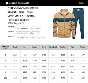 Chándal para hombre crea tu propio diseño Sudadera con capucha y conjuntos de Jogger ajustados chándal personalizado para hombre - Product Image 4