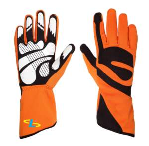 Guantes de carreras de dedos completos con logotipo personalizado Guantes de carreras de coches de alta calidad Guantes de carreras Go Kart en azul - Product Image 1