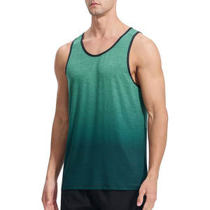 High Quality 290 GSM Cotton Ribbed <b>Men's</b> Gym <b>Tank</b> <b>Tops</b> Breathable <b>Black</b> Gray Singlets Factory Wholesale Knitted <b>Tank</b> <b>Tops</b> - Product Image 2