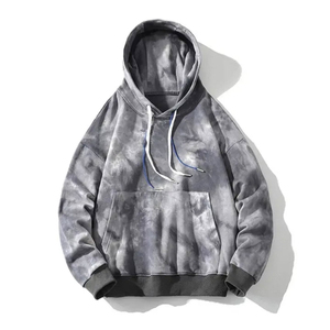 Sudadera con capucha con doble cordón Tie-Dye | Jersey de calle de gran tamaño unisex con cordones de dos tonos y diseño de salpicaduras coloridas - Product Image 5