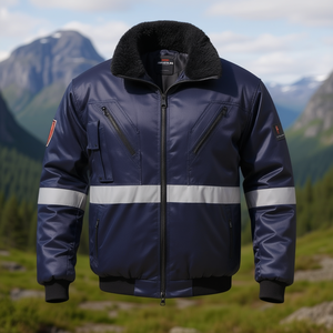 4-in-1 ROGNAN Navy <b>Pilot</b> <b>Jacket</b> Workwear with Multiple Uses Norway Inspiration - Product Image 3