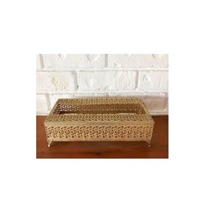 Unique Design Brass Tissue Box Holder for Customized Size and Design Brass Tissue Box Stand for Tableware Use - Product Image 3